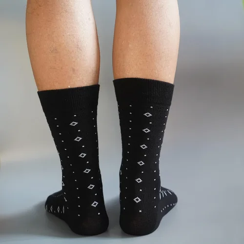 Miniatura 50 de TOEJYJ Calcetines de vestir divertidos para hombre, paquete de calcetines casuales divertidos, coloridos calcetines de algodón a rayas, talla 10-13