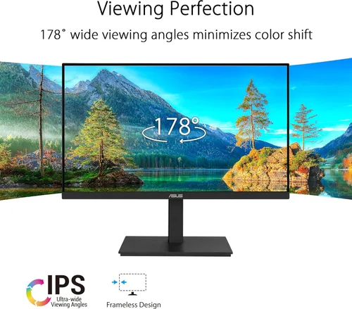 Miniatura 3 de ASUS Monitor de acoplamiento 1080P de 23.8 pulgadas (VA24ECPSN) - Full HD, IPS, 75Hz, sincronización adaptativa, altavoces, cuidado de los ojos, luz