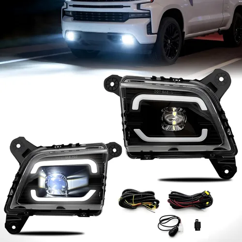 Miniatura 33 de Luces antiniebla compatibles con Chevy Silverado 1500 2500/2001 2002 Silverado 1500HD 2500HD 2500HD 3500/2000-2006 Tahoe Suburban 1500 2500