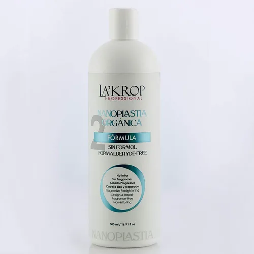 Miniatura 2 de LAKROP NANOPLASTIA ORGANICA 500ML QUERATINA TRATAMIENTO CABELLO - KERATINA PARA ALISAR EL PELO, PARA CABELLO SECO Y MALTRATADO - KERATINA ORGANICA