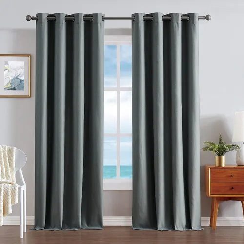 Miniatura 11 de Nautica Cortinas opacas para el hogar, Providence Ultimate Blackout Classics, cortinas térmicas de privacidad para dormitorio o sala de estar, juego