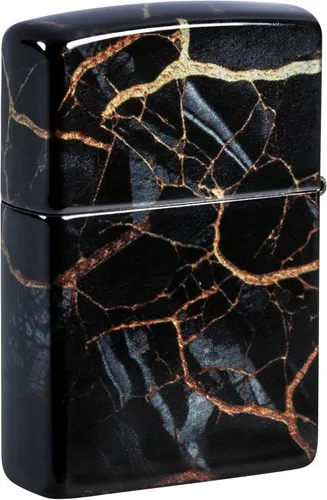 Miniatura 5 de Zippo Fusion Marble Design 540 - Encendedor de bolsillo cromado cepillado con diseño de mármol 540 Mármol de fusión