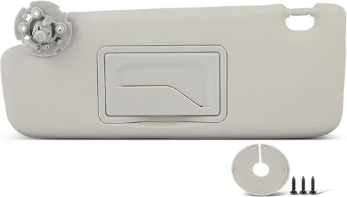 Miniatura 19 de Visera parasol beige para automóvil del lado izquierdo del conductor sin techo corredizo para Toyota para Highlander, montaje de repuesto