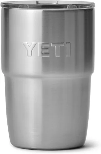 Miniatura 8 de YETI Rambler Taza de café aislada de 8 onzas con tapa, taza de café apilable de doble pared aislada al vacío, forro de cerámica DuraSip, diseño apto