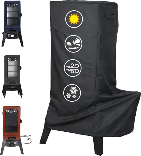 Cubierta de parrilla Utheer para ahumador vertical de gas Pit Boss 3-Serie, cubierta impermeable anti-UV de 600D de longitud completa y resistente