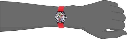 Miniatura 2 de Marvel The Hulk WMA000287 Super Hero Reloj analógico de cuarzo rojo para niños, Rojo -, Classic