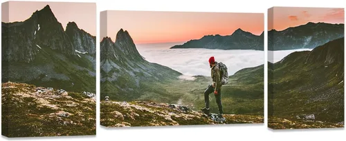 Miniatura 31 de ZXHYWYM Impresiones personalizadas con tus fotos, imágenes personalizadas de 3 piezas para retratos familiares, mascotas, imágenes personalizadas 3