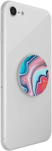 Miniatura 3 de PopSockets - Agarre para teléfono con soporte expandible, agarre adhesivo, ágata con bandas