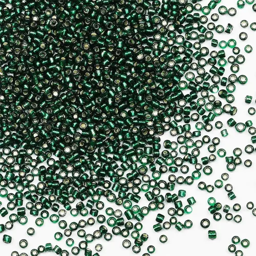 Miniatura 130 de Cuentas de semillas doradas transparentes de 4 mm al por mayor para hacer joyas, 110 gramos, aproximadamente 1600 piezas, cuentas de vidrio 6/0