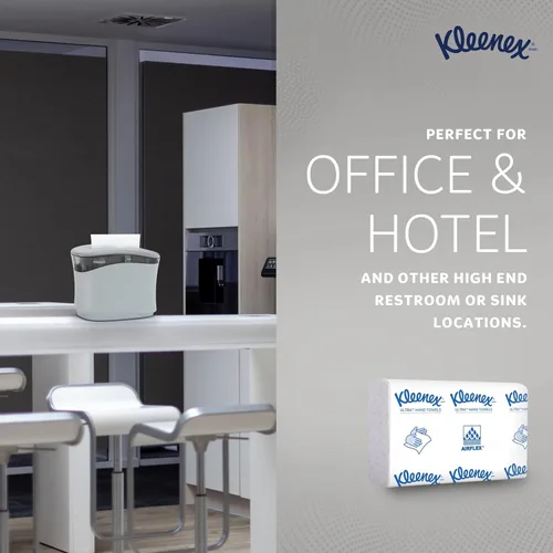 Miniatura 9 de Kleenex Reveal Dispensador de sistema de encimera (51904), 13.3” x 9” x 5.2”, se adapta a toallas de mano de papel plegadas de Kleenex, color gris