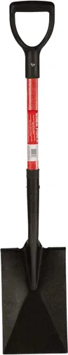 Miniatura 2 de Workforce Tools - Pala de punta redonda, mango de fibra de vidrio resistente de 28 pulgadas, cabeza de acero de calibre 16 resistente
