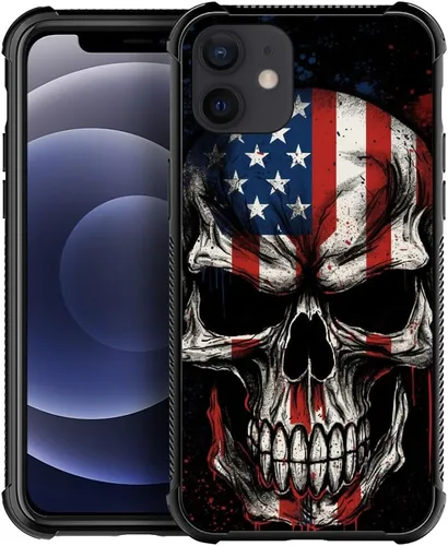 Miniatura 32 de Funda compatible con iPhone 12 Mini, fundas para mujeres y niñas, a prueba de golpes, antiarañazos, Betsy Ross de 13 estrellas, bandera Betsy Ross