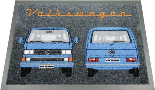 Miniatura 8 de BRISA VW Collection - Tapete para el pie de Volkswagen, atrapador de suciedad para zapatos con escarabajo, T1, T2, T3 Bus, motivo GTI