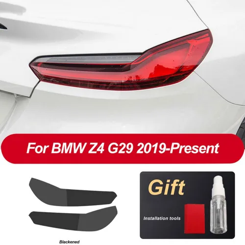 Miniatura 5 de JCAKES Adhesivo transparente de TPU para faros delanteros de automóvil, película protectora negra, para BMW Z4 G29 M40i sDrive 2019 2020