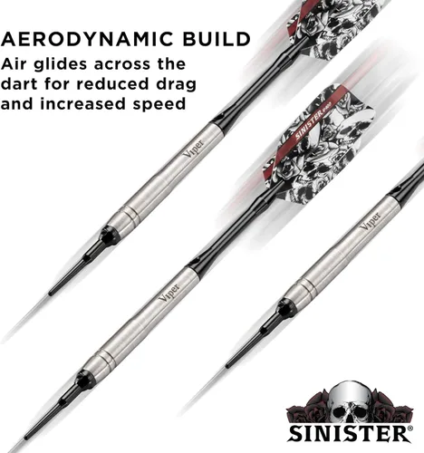 Miniatura 5 de Viper Dardos siniestros 95% tungsteno punta suave