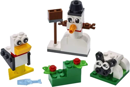 Miniatura 2 de LEGO Classic Creative White Bricks 11012 Kit de construcción; juego de construcción de juguetes para juego creativo con 3 ideas de construcción