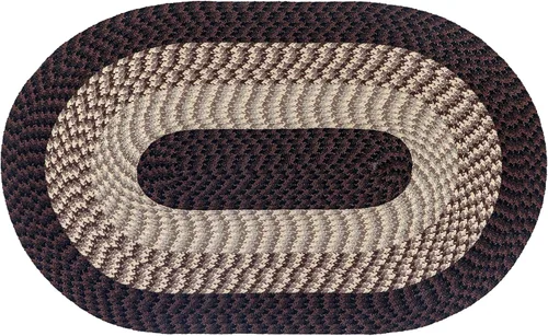Miniatura 39 de La colección Better Trends Alpine Braid es una alfombra reversible para interiores duradera y resistente a las manchas 100% polipropileno