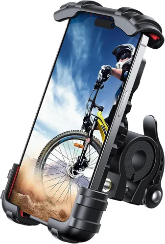 Miniatura 10 de Lamicall - Soporte de teléfono para bicicleta, soporte para teléfono celular, abrazadera para manubrio de bicicleta, clip para teléfono 11 Pro Max