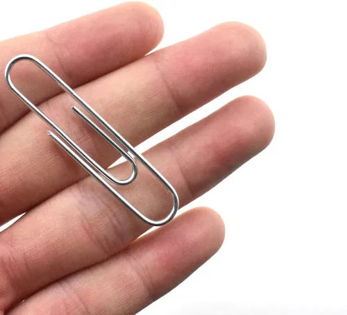 Miniatura 34 de HAHIYO Clips de papel grandes de 1.1 pulgadas (1.102 in) de longitud, clips negros con revestimiento de vinilo para evitar arañazos y desgarros