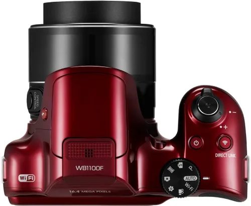 Miniatura 11 de Samsung WB1100F Cámara digital Smart WiFi & NFC de 16.2MP CCD con zoom óptico de 35x, pantalla LCD de 3.0" y video HD de 720p (Rojo)