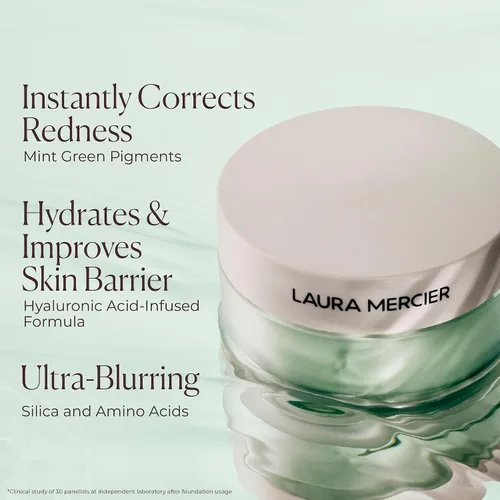 Miniatura 6 de Laura Mercier Polvo fijador translúcido suelto sin talco, ultra difuminado, desgaste hidratante de 16 horas, acabado natural, infusión de ácido