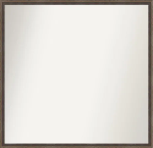 Miniatura 52 de Amanti Art Brown Bathroom Mirror for Over Sink, 23x41 Custom Made Hardwood Wedge Mocha Rectangle Vanity Mirror, Large Modern Wood Frame, Hangs