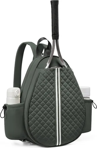 Miniatura 17 de Mochila de tenis Sucipi, mochila de tenis acolchada con bandolera cruzada, bolsas para raquetas de tenis resistentes al agua para mujeres y hombres