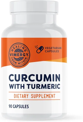 Vimergy Curcumina con suplemento de cúrcuma, 1000 mg de extracto/porción de curcumina - Cápsulas líquidas - Sin OMG, sin gluten, kosher, vegano y