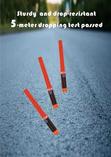 Miniatura 6 de Bastones LED de control de tráfico de 16 pulgadas, varita de tráfico de señal con 2 pilas C de celda seca (no incluidas), varita de seguridad
