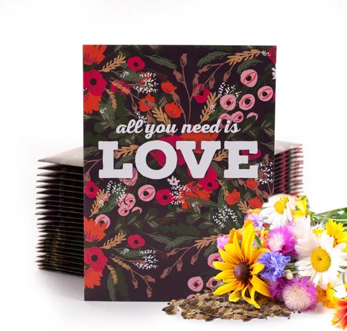 All You Need is Love Bouquet 25 paquetes de flores silvestres para plantar, regalo perfecto de San Valentín, semillas de jardín para cultivar