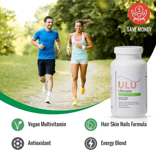 Miniatura 8 de Multivitamínico definitivo: vegano, sin hierro, promueve un cabello, piel y uñas más fuertes y mejora los antioxidantes y la energía con un mejor