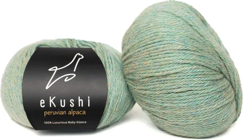 Miniatura 100 de 100% Hilo de Alpaca para Bebé para Tejer y Ganchillo - Juego de 3 Madejas de Hilo Premium DK - Ligero, Hipoalergénico y Térmico Hecho en Perú - N010