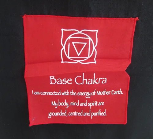 Miniatura 9 de OMA Bandera para colgar en la pared de meditación de 7 chakras, bandera de oración, budista tibetano, equilibrio, colgante, grande, 60 pulgadas