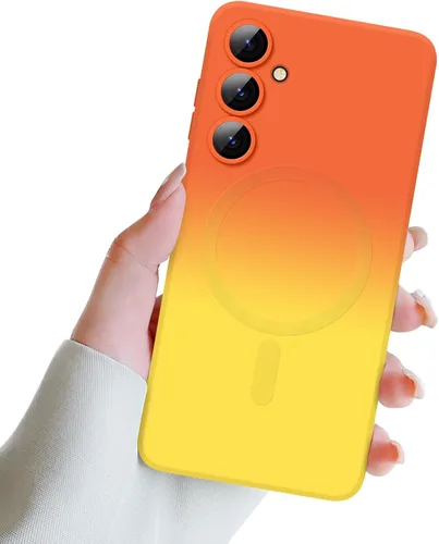 Miniatura 8 de Newseego Funda magnética para Samsung Galaxy S22 5G, funda de silicona líquida suave de lujo, antiarañazos, a prueba de golpes, protector completo