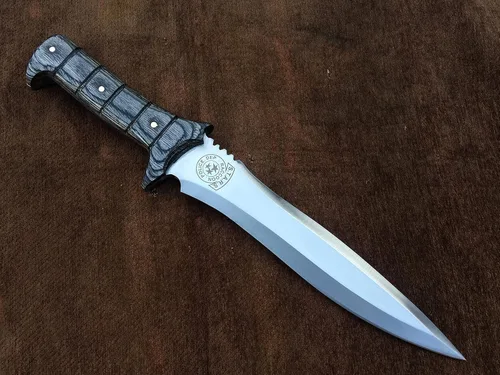 Miniatura 5 de SUFI Cuchillo hecho a mano personalizado 5160 Spring Steel Full Tang RE4 Leon Kennedy, regalo de cumpleaños