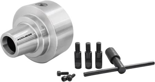 Miniatura 8 de Accusize Industrial Tools Portabrocas 5C 5'' con montaje integral D1-3 Camlock, perno de 9/16 pulgadas, 0269-0013