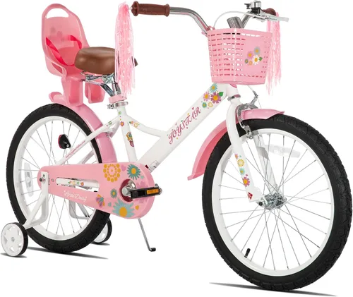 Miniatura 16 de Joystar - Little Daisy - Bicicleta infantil, unisex, para niños de 2 a 7 años, de 12, 14 y 16 pulgadas, con asiento para muñeca, serpentinas