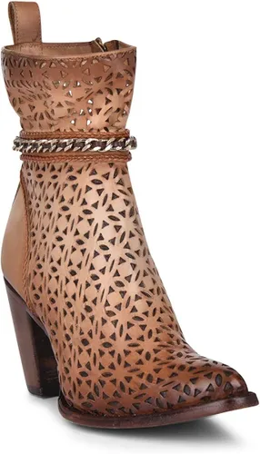 Miniatura 2 de CUADRA Women's Bootie in Genuine Leather Brown