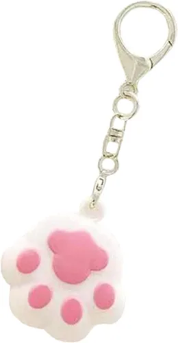 Miniatura 6 de Kawaii - Funda de silicona con diseño de gato de dibujos animados compatible con Airtags Finder Location Tracker Llavero para niños y mascotas llaves