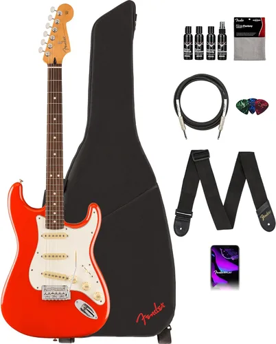 Miniatura 23 de Fender Player II Stratocaster Modificada - Paquete Electric Blue con bolsa de concierto, correa, cable, paquete de 3 púas y kit de limpieza