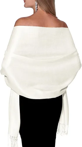 Miniatura 187 de Pashminas, chales y mantones para usar con vestidos de noche y en bodas, grandes y suaves