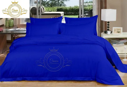 Miniatura 11 de Corona Collection Hotel beddings 600-thread-count Juego de sábana 100% algodón egipcio, 4 pieza Fit hasta 12" Deep Pocket todo Damask rayas elástica
