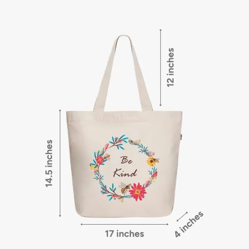 Miniatura 64 de Ecoright Bolsa de lona estética para mujer, bolsa grande con cremallera y bolsillo, bolsa de mano para mujer, para yoga, trabajo, playa