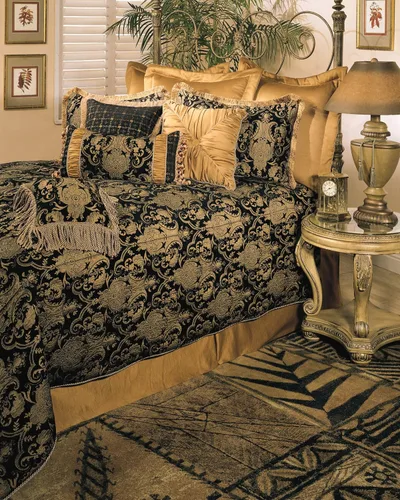 Sherry Kline Funda de almohada de arte chino negro estándar (juego de 2)