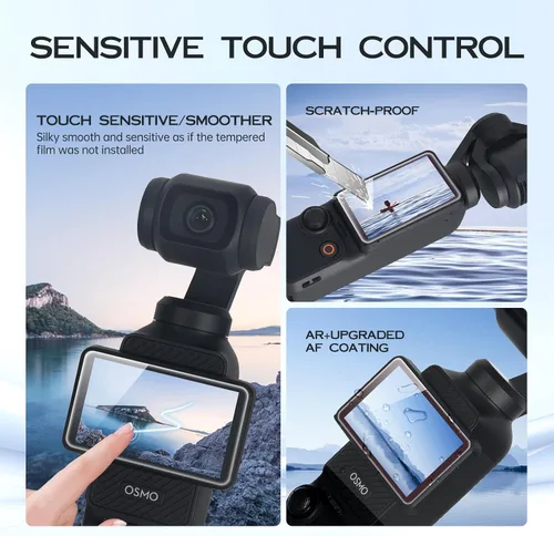 Miniatura 6 de Paquete de 4 protectores de pantalla para DJI Osmo Pocket 4/3/Xtra Muse+protector de lente para accesorios Osmo Pocket 4/3/Xtra Muse
