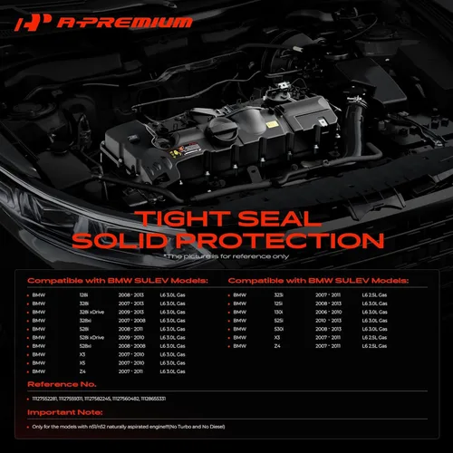 Miniatura 2 de A-Premium Cubierta de Válvula del Motor – Compatible con Vehículos BMW – 2.5L, 3.0L - 125i, 128i, 130i, 323i, 328i, 525i, 528i, 530i, X3, X5, Z4