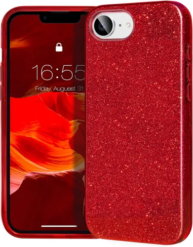 Miniatura 63 de MATEPROX - Funda compatible con iPhone Air de 6.5' [2025], carcasa protectora de 3 capas con purpurina brillante y tendencia, anti-arañazos y a