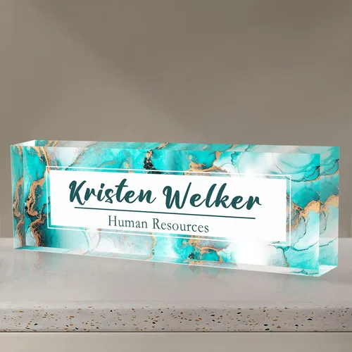 Placa de nombre personalizada para escritorio de oficina, placa de nombre personalizada para escritorios, decoración de escritorio de oficina de