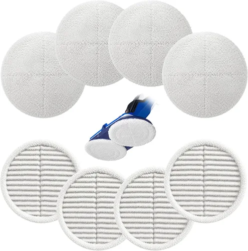 Almohadillas de repuesto compatibles con Bis-Sell Spinwave 2124 2039A 2307 23157 20391 20399 - Kit de almohadillas para mopa de piso duro (incluye 4