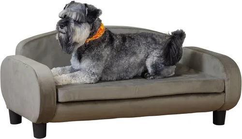 Miniatura 11 de Paws & Purrs Sofá cama para gatos, sofá para mascotas para gatos de interior, camas elevadas para gatos con funda de colchón extraíble lavable